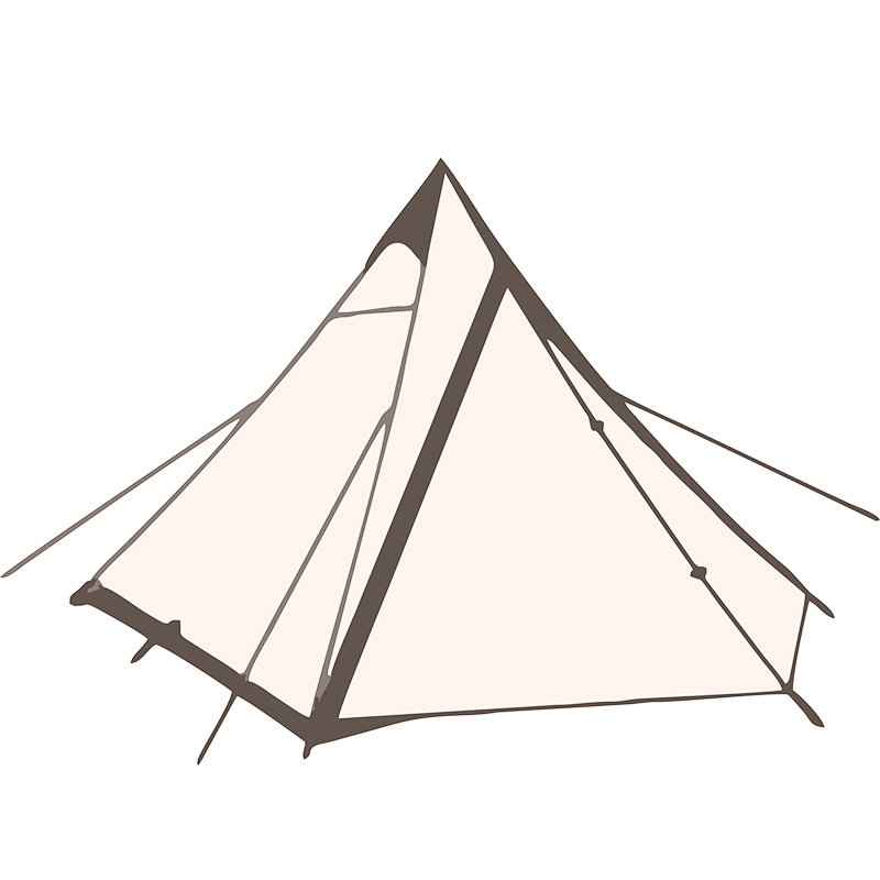Magaan na Indian Camping Rainproof Pyramid Tent