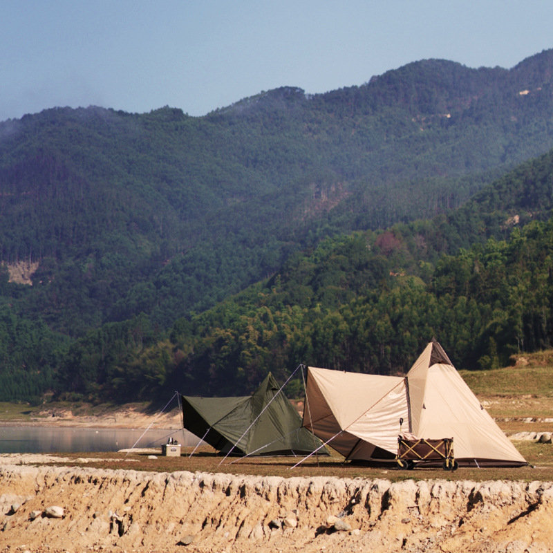 Magaan na Indian Camping Rainproof Pyramid Tent