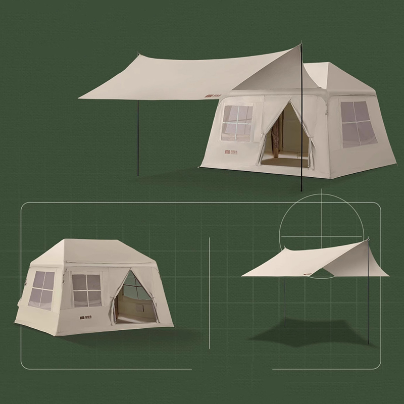 Inflatable tent na may canopy