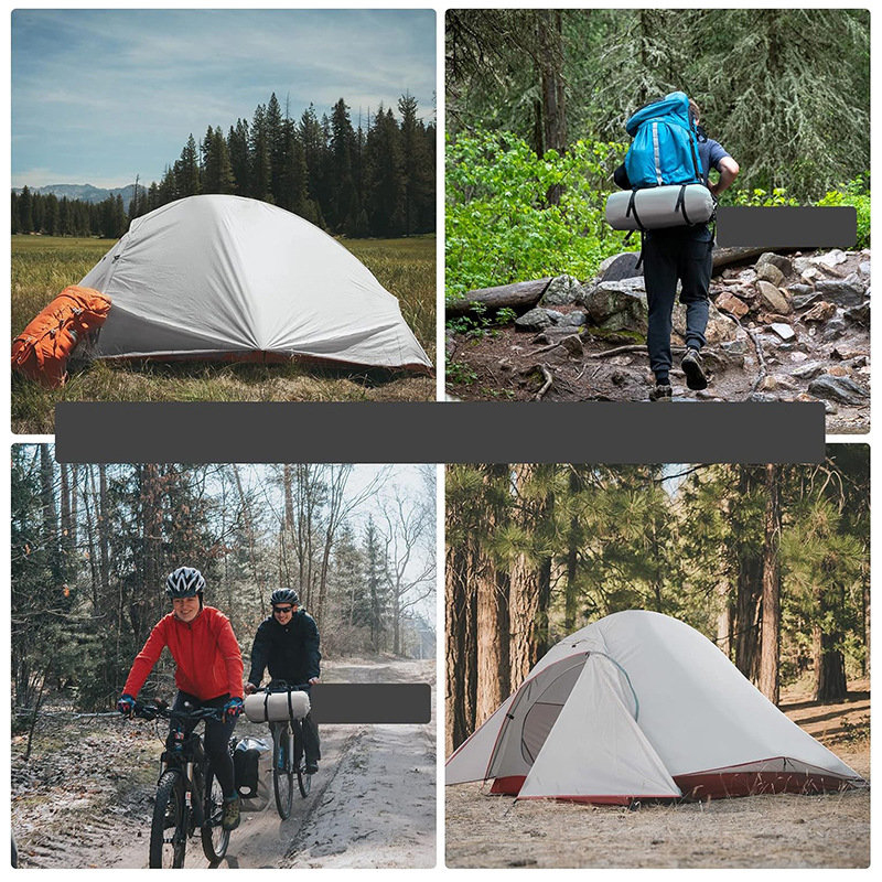 Double-layer portable hiking tent para sa dalawang tao