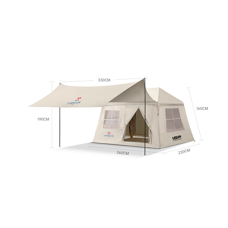 Inflatable tent na may canopy