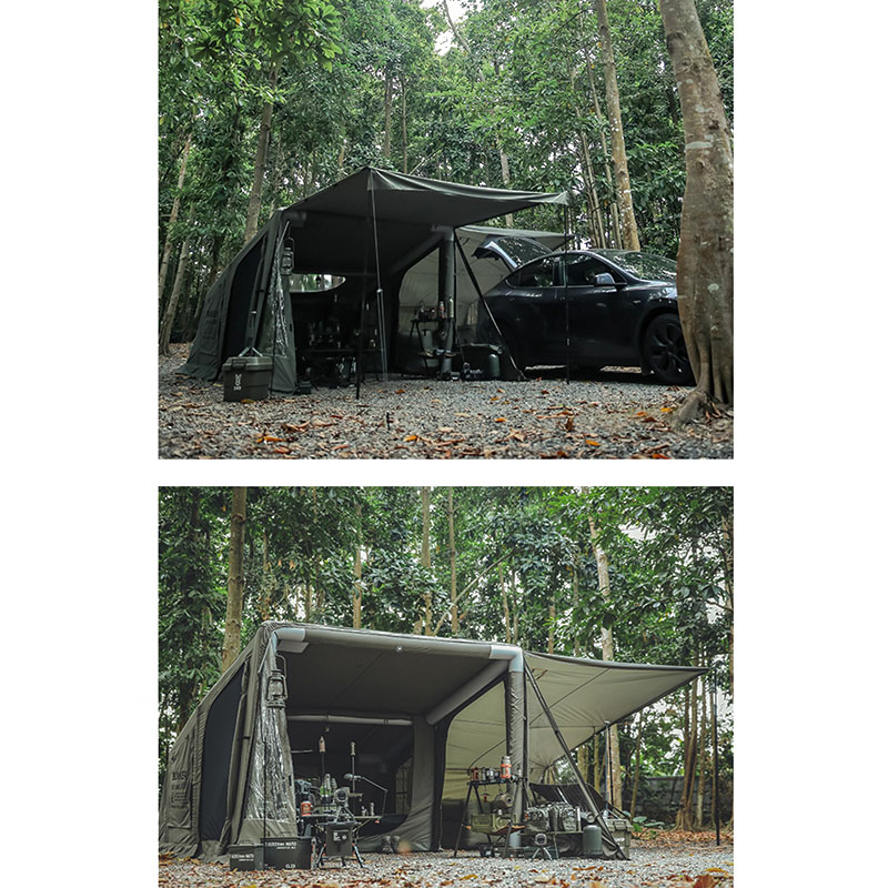 Inflatable tent camping panlabas na istilo ng militar