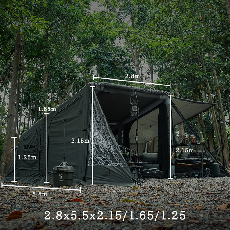 Inflatable tent camping panlabas na istilo ng militar